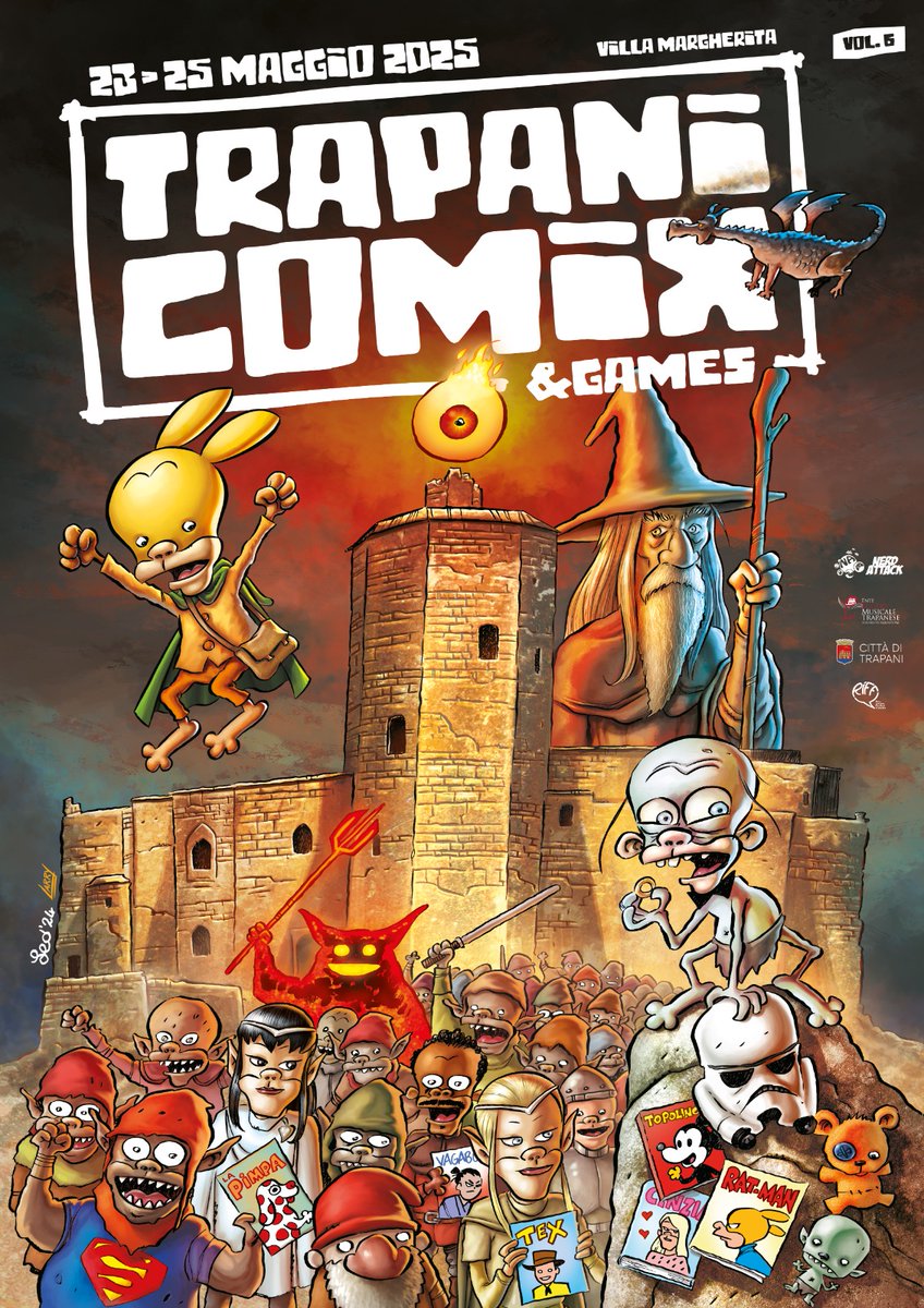 Marco_Rizzo's tweet photo. Ci vediamo a maggio a #Trapani, con @Leo_Ortolani e tanta altra bella gente.
Vi aspettiamo.
#TrapaniComix https://t.co/ve8oxyBqzb