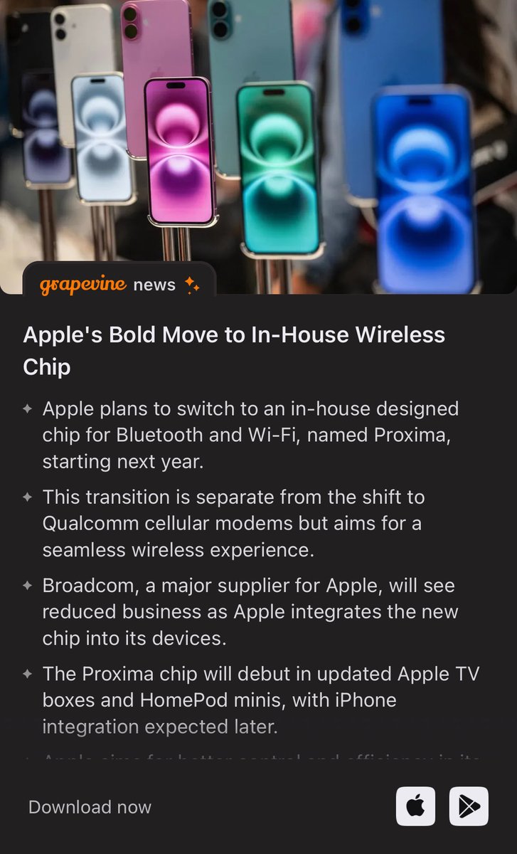 HarshitYdav's tweet photo. Apple's Bold Move to In-House Wireless Chip: https://t.co/hYOxQfTZxG 

 - via Grapevine News https://t.co/qXY5E4P7PR