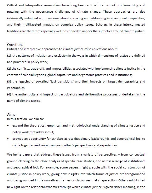 carrickprojects's tweet photo. #CallForPapers #ECPR25 Unpacking Climate Justice Section 
Submit via ECPR portal selecting this section https://t.co/9FbXtozdDJ https://t.co/52xnVlKdpY