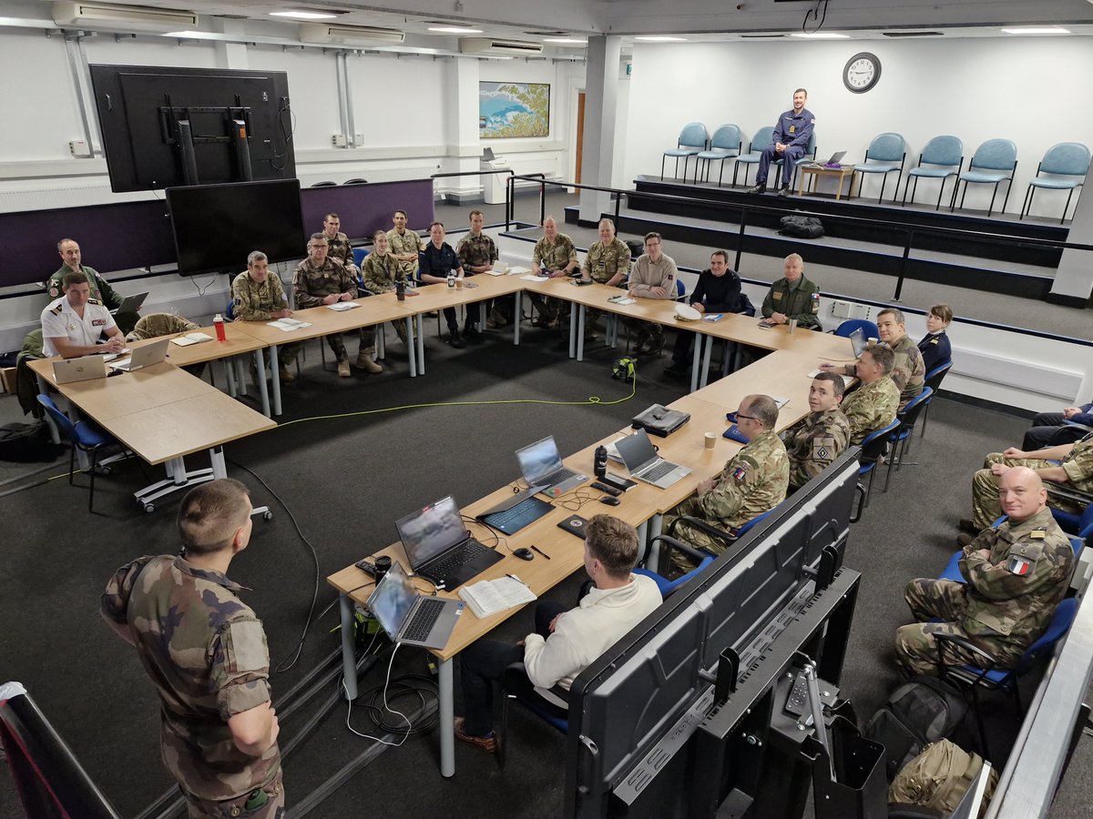 UK’s Standing Joint Force HQ (@sjfhq_uk) on Twitter photo <a href="/SJFHQ_UK/">UK’s Standing Joint Force HQ</a> and the Centre Expert du Combat Interarmées (CECIA) have conducted a study week for staff from various levels of Command🇬🇧🇫🇷
Held in the Wargaming Hub at MOD Southwick Park, the event helped improve their mutual situation awareness and operational planning 👀📕
#CJEF <a href="/SJFHQ_UK/">UK’s Standing Joint Force HQ</a> and the Centre Expert du Combat Interarmées (CECIA) have conducted a study week for staff from various levels of Command🇬🇧🇫🇷
Held in the Wargaming Hub at MOD Southwick Park, the event helped improve their mutual situation awareness and operational planning 👀📕
#CJEF
