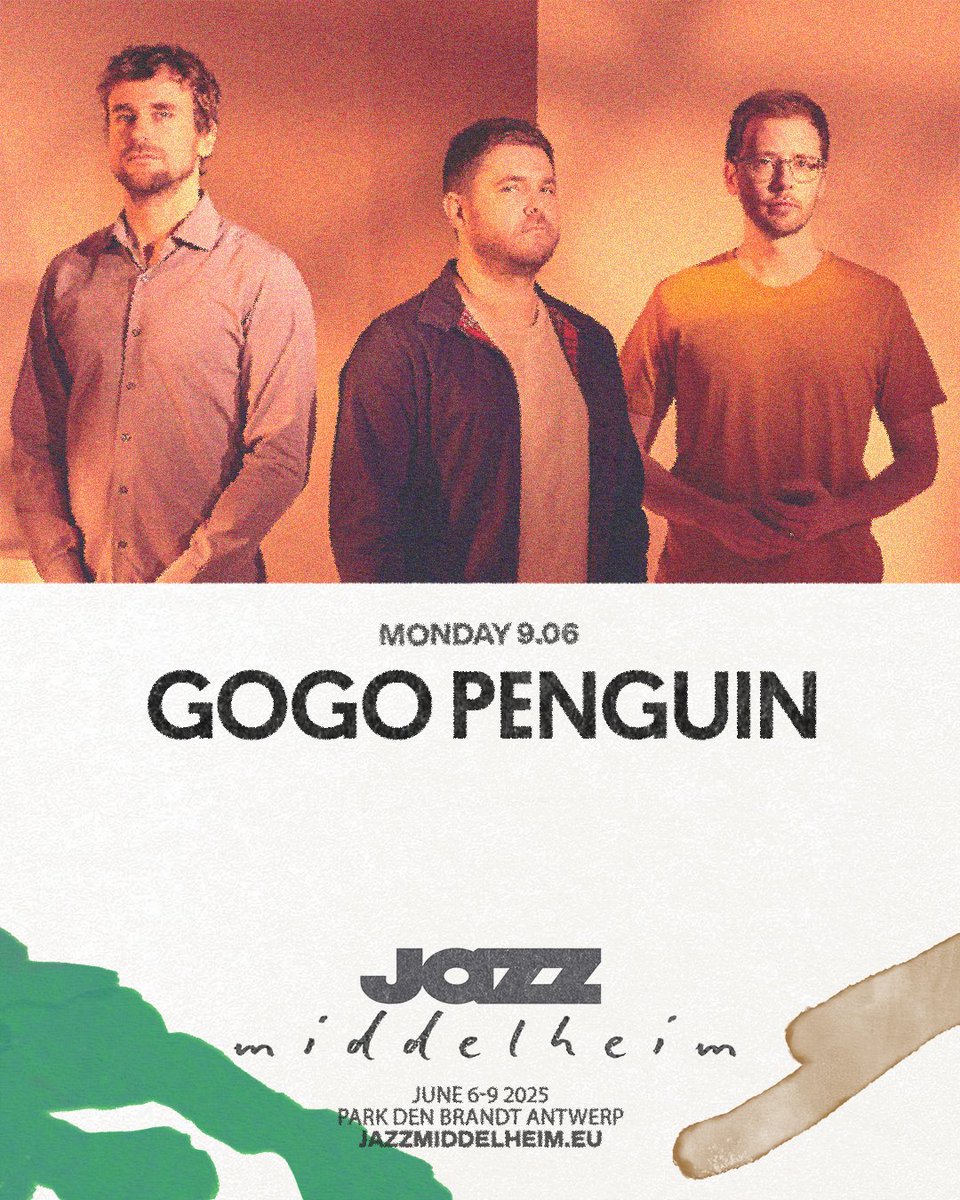 GoGo Penguin (@gogo_penguin) on Twitter photo 🇧🇪 We're happy to announce we're back in #Belgium next June <a href="/JazzMiddelheim/">Jazz Middelheim</a>!
Tickets on sale now: gogopenguin.co.uk 🇧🇪 We're happy to announce we're back in #Belgium next June <a href="/JazzMiddelheim/">Jazz Middelheim</a>!
Tickets on sale now: gogopenguin.co.uk