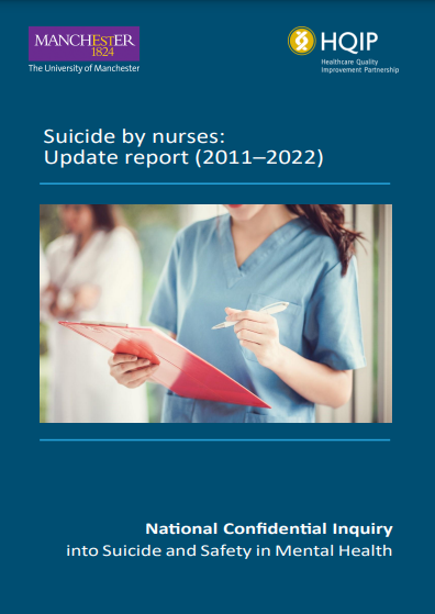 *New report* 🧵We looked at factors specific to female nurses who died by suicide in comparison with women in other occupations, and factors specific to male nurses in comparison with men in other occupations 1/4 manchester.ac.uk/ncish/reports/…
