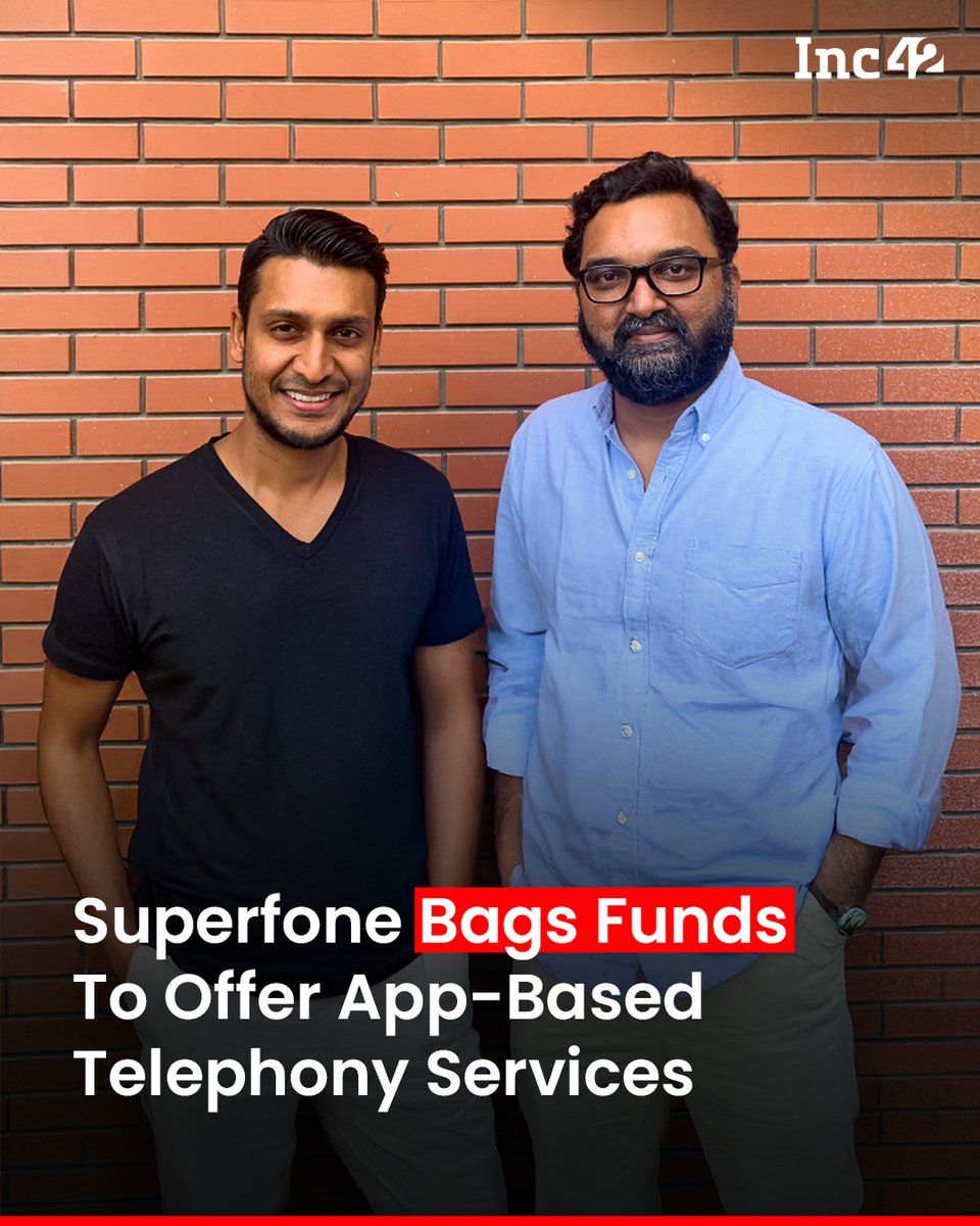 Inc42 (@inc42) on Twitter photo SaaS platform <a href="/superfoneapp/">Superfone | India's 1st Business Phone number</a> has raised $1.9 Mn (INR 15 Cr) in its pre-Series A funding round led by YourNest Venture Capital.π
In a statement, Superfone said that the funding will be utilised to acquire national-level telecom licences. A part of the fresh proceeds will also be SaaS platform <a href="/superfoneapp/">Superfone | India's 1st Business Phone number</a> has raised $1.9 Mn (INR 15 Cr) in its pre-Series A funding round led by YourNest Venture Capital.π
In a statement, Superfone said that the funding will be utilised to acquire national-level telecom licences. A part of the fresh proceeds will also be