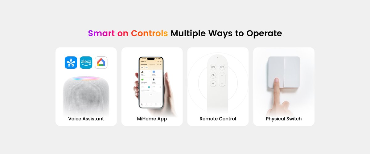 Yeelight's tweet image. #New! Beyond RGB lighting, the smart control of #Yeelight Arwen Ceiling Light allows you to effortlessly create an immersive ambiance throughout your home, and build your own home ecosystem via different devices!
Details: bit.ly/4ffOSbS
#CeilingLight #YeelightHome