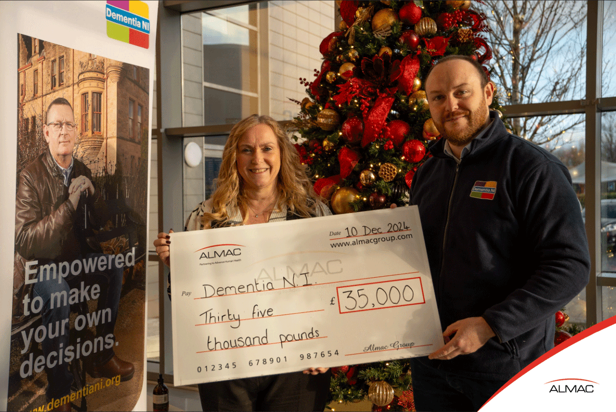 Almac Group (@almacgroup) on Twitter photo Thank you to our employees who helped raise an incredible £70,000 through our annual draw! The money raised will be donated to <a href="/Dementia_NI/">Dementia NI</a> and <a href="/MNDA_NI/">MNDA Northern Ireland</a>, helping them to continue to provide invaluable support to individuals living with illness and their families. #charity Thank you to our employees who helped raise an incredible £70,000 through our annual draw! The money raised will be donated to <a href="/Dementia_NI/">Dementia NI</a> and <a href="/MNDA_NI/">MNDA Northern Ireland</a>, helping them to continue to provide invaluable support to individuals living with illness and their families. #charity