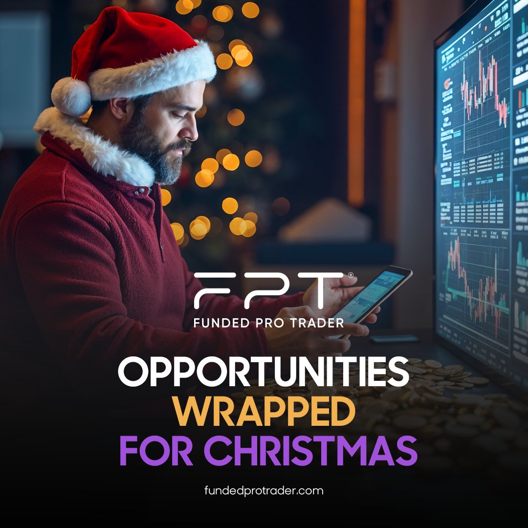 FundedProTrader's tweet photo. FPT: Opportunities Wrapped for Christmas
The markets are full of opportunities, and this Christmas, Funded Pro Trader is here to help you unwrap them. Take on our trading challenges, refine your skills, and trade on profit-sharing accounts.

🎅 Use code HOLIDAY50 for 50% off any challenge!
🎁 Start now: https://t.co/wOiIc07Cum

Make this Christmas the beginning of your trading success story!

#ChristmasOpportunities #FundedProTrader #HolidayTrading #ProfitSharing"