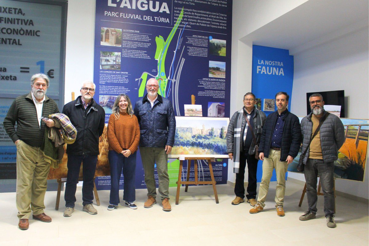 CulturaQdP's tweet photo. La @FundLimne ha atorgat els seus premis als artistes que van pintar el riu Túria, en el concurs de pintura a l'aire lliure del Festival #QART.🎨 Estes obres prenen una dimensió testimonial, ja que el riu que reflecteixen ja no existeix, a conseqüència de la DANA. https://t.co/on3qoKRLLP
