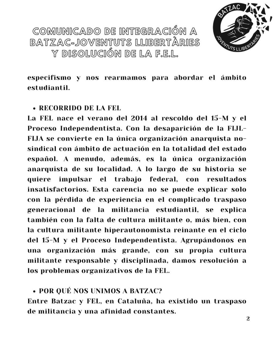 Federación Estudiantil Libertaria - FEL tweet media