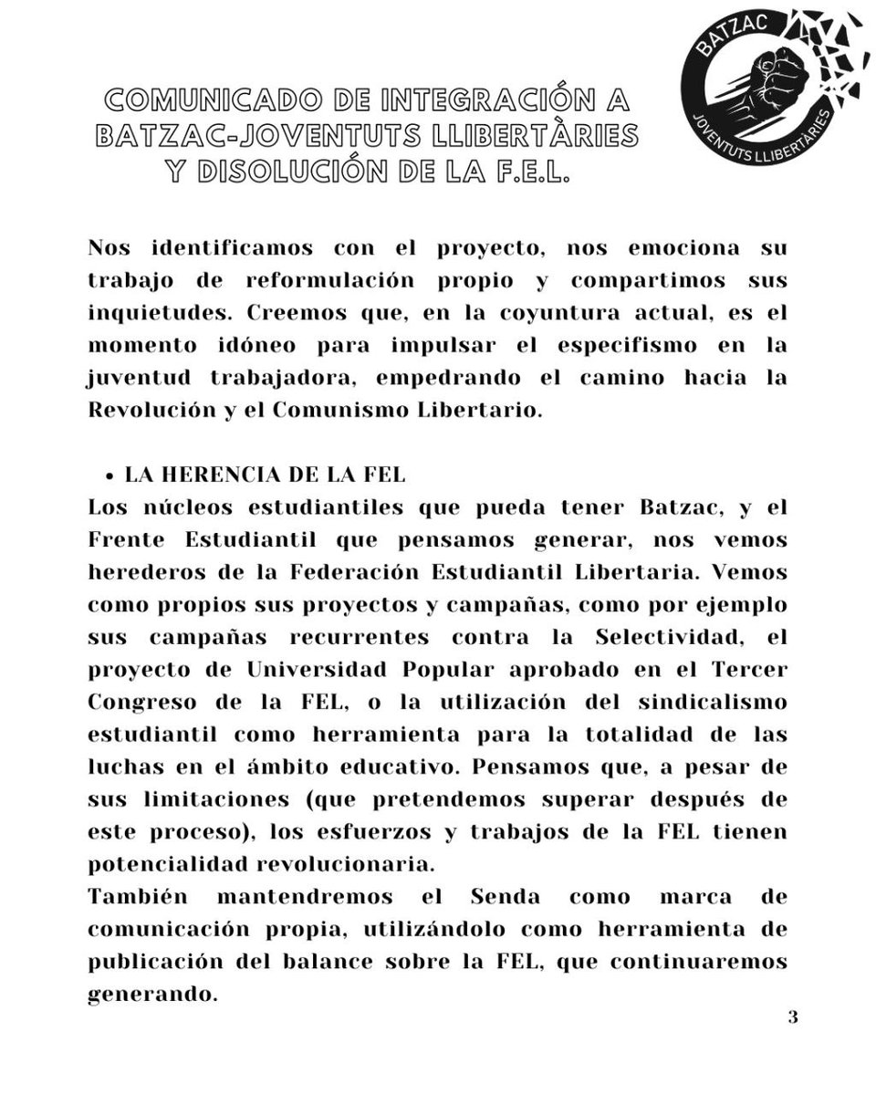 Federación Estudiantil Libertaria - FEL tweet media