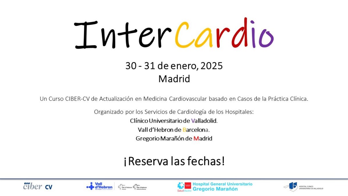 FIBMED (@fibmed) on Twitter photo Llega pronto InterCardio. Un Curso Ciber-CV de Actualización en Medicina #Cardiovascular basado en Casos de la Práctica Clínica en el <a href="/CardioHGUGM/">CardioHGUGM</a>
Te puedes inscribir aquí 👇forms.gle/GNLH7LYCDSCS9p… Llega pronto InterCardio. Un Curso Ciber-CV de Actualización en Medicina #Cardiovascular basado en Casos de la Práctica Clínica en el <a href="/CardioHGUGM/">CardioHGUGM</a>
Te puedes inscribir aquí 👇forms.gle/GNLH7LYCDSCS9p…