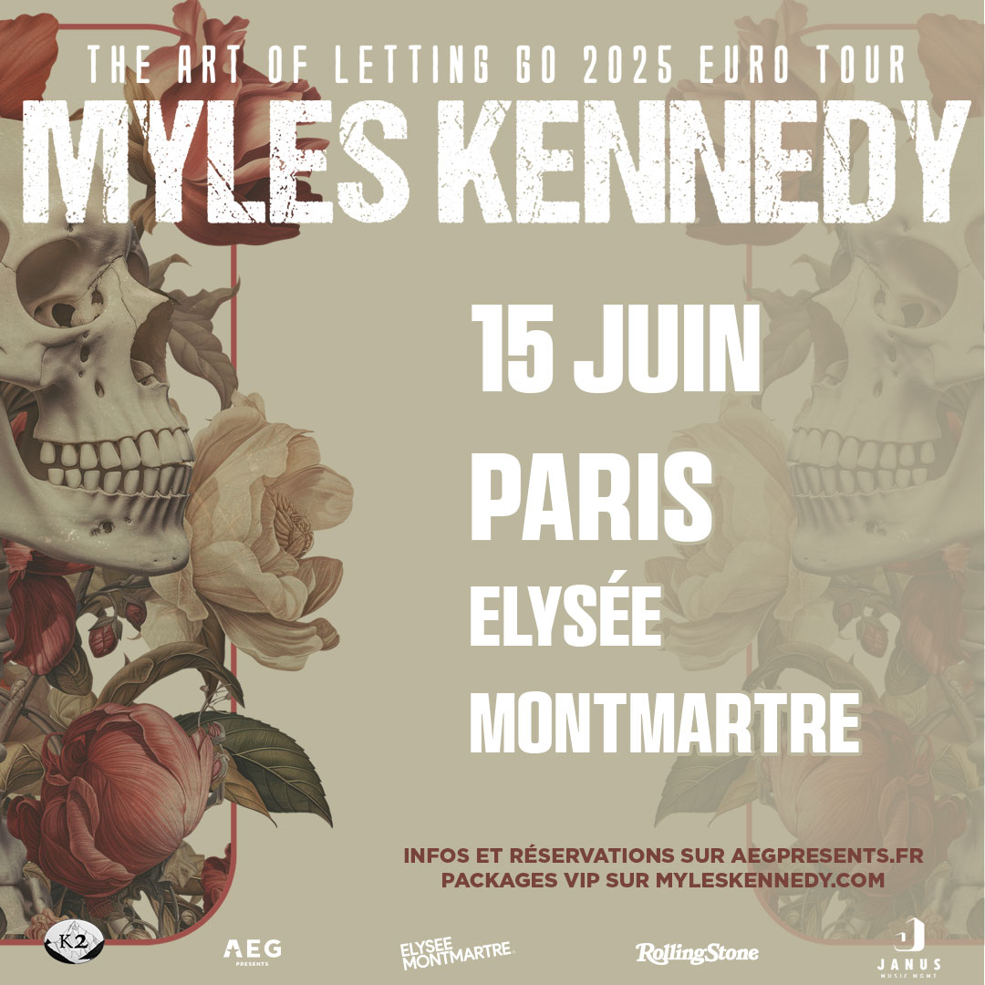 SlashFrance's tweet image. En plus d'un passage l'été prochain au #Hellfest Myles Kennedy ne boude pas son plaisir de jouer en France avec un nouveau concert annoncé le 15 juin prochain à l'elysée montmartre à Paris 🤘