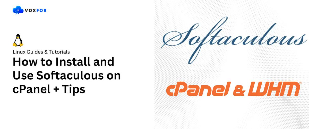 voxfor1's tweet photo. ⚙️ Simplify app installations with Softaculous on cPanel!

Learn how to install and use this powerful auto-installer to deploy web applications quickly and effortlessly.

👉 https://t.co/gp8e5BkFC9

#Softaculous #cPanelTips #WebHosting #AppDeployment #TechGuides https://t.co/ytCxKYiMql