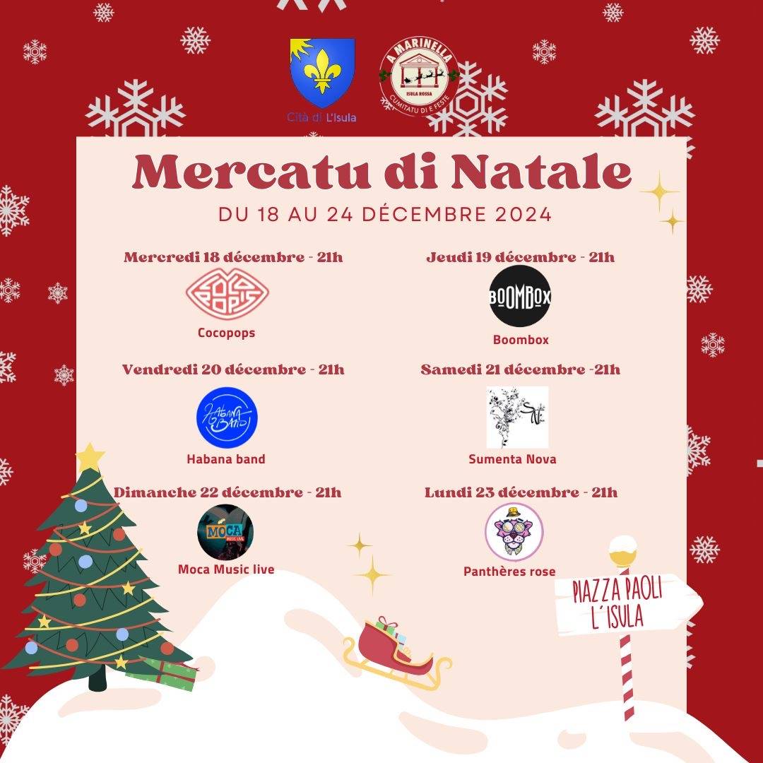 🧑‍🎄🎄Mercatu di Natale 2024 : Retrouvez le programme 🔽