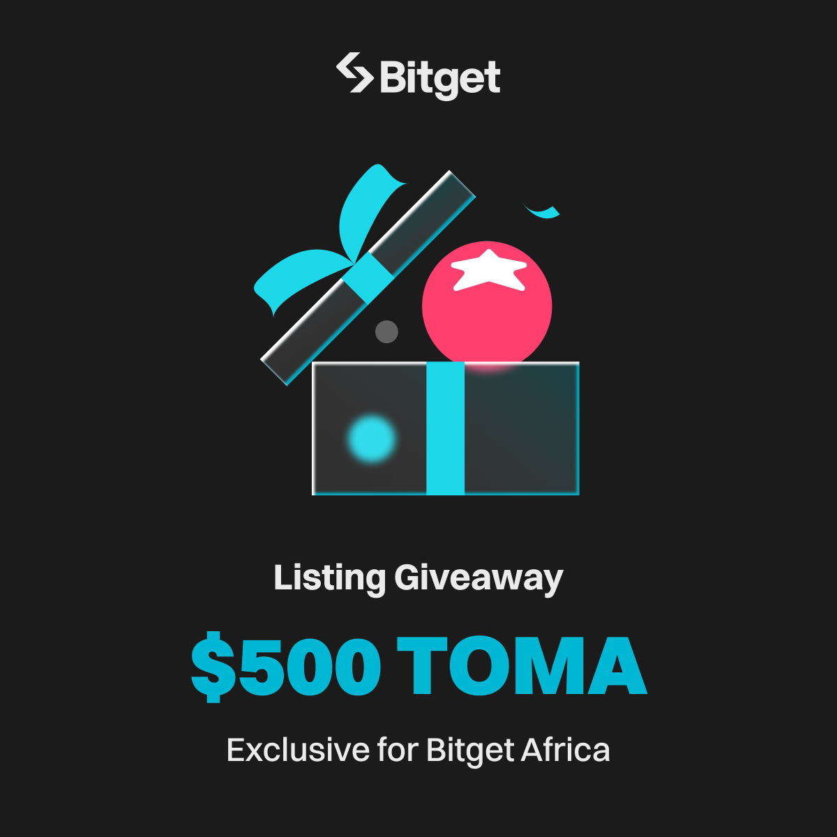 Bitget Africa (@bitgetafrica) on Twitter photo 🍅 $300 in $TOMA giveaway🍅
To enter:
🔹 Follow <a href="/BitgetAfrica/">Bitget Africa</a>
🔹 Repost with #TOMAListBitget
🔹 Fill entry gleam.io/bEH4n/bitget-a…
🎉 60 lucky winners each wins $5 $TOMA
Goodluck! 🍀 🍅 $300 in $TOMA giveaway🍅
To enter:
🔹 Follow <a href="/BitgetAfrica/">Bitget Africa</a>
🔹 Repost with #TOMAListBitget
🔹 Fill entry gleam.io/bEH4n/bitget-a…
🎉 60 lucky winners each wins $5 $TOMA
Goodluck! 🍀