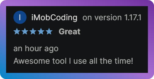 codestage_net's tweet image. Thank you, everyone who leaves such motivating reviews to the assets, that's always highly appreciated and invaluable to hear it really helps fellow developers!
This time, Maintainer got some love from a customer 💙