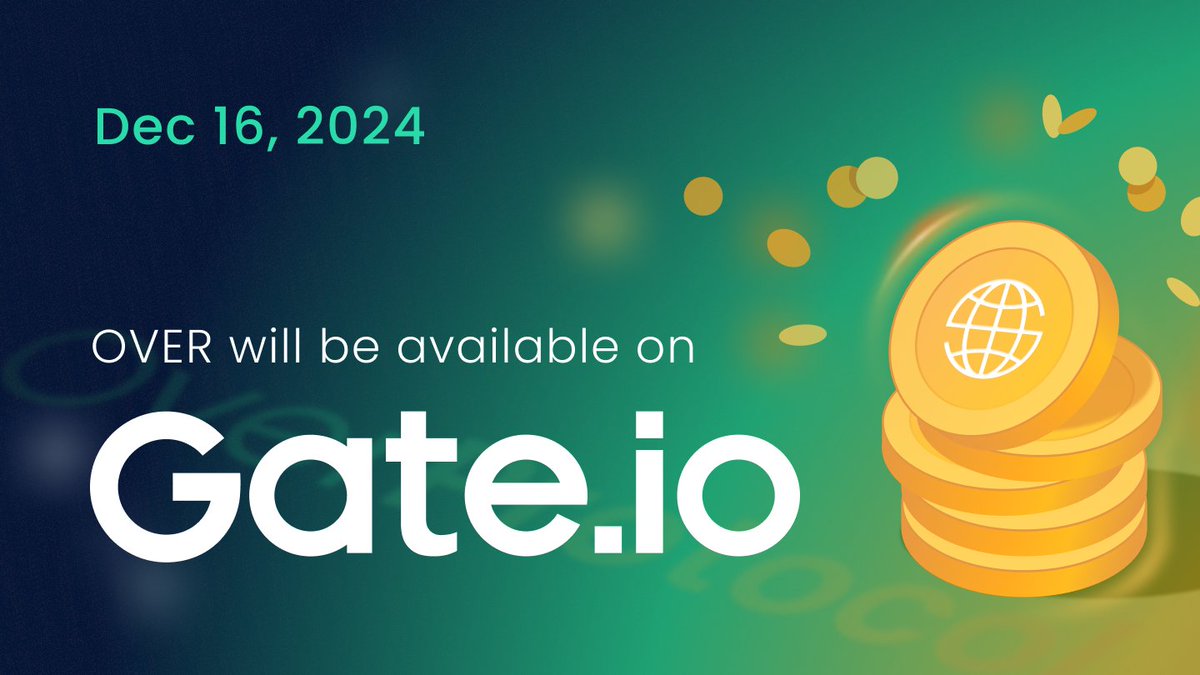 overprotocol's tweet image. The OVER token will soon be available for trading on @gate_io 

Startup Mining Initial Offering
gate.io/announcements/…
Stake to Earn $OVER Rewards Hourly