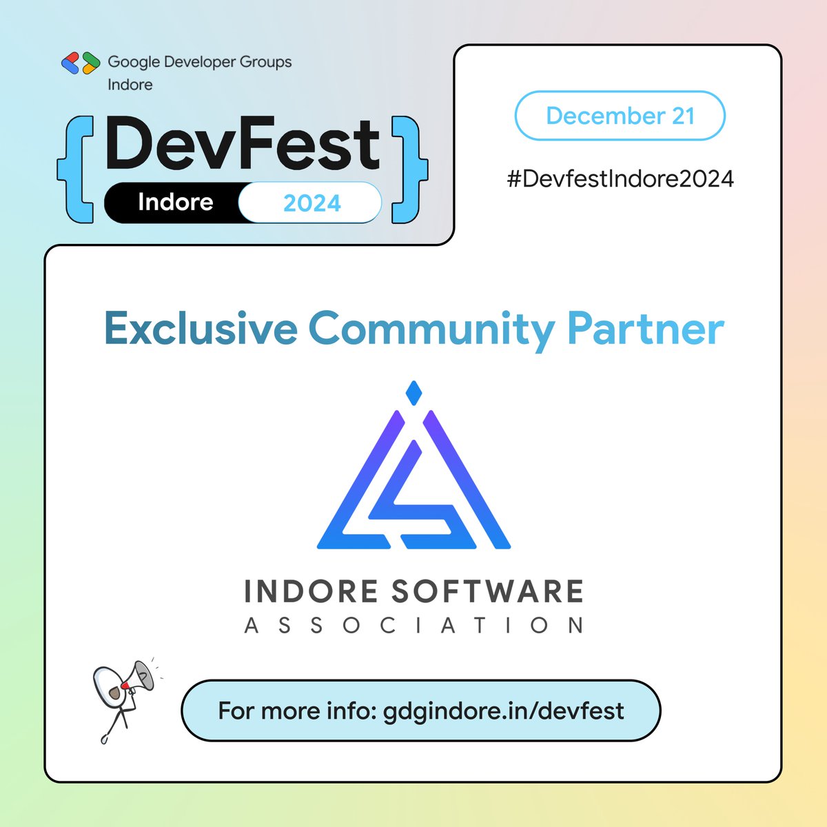 GDG INDORE (@gdg_indore) on Twitter photo Excited to have Indore Software Association (ISA) as our Exclusive Community Partner for #DevFestIndore2024! 21st Dec 2024, Sayaji Hotel, Vijay Nagar, Indore🔗Details: gdgindore.in/devfest
#DevFestIndore2024 <a href="/GDGIndia/">Google Developer Groups India</a> <a href="/GoogleDevsIN/">Google for Developers India</a> <a href="/gdgcloudindore/">GDG Cloud Indore</a> <a href="/IndoreWtm/">WTM Indore</a> @TensorFlowUGInd Excited to have Indore Software Association (ISA) as our Exclusive Community Partner for #DevFestIndore2024! 21st Dec 2024, Sayaji Hotel, Vijay Nagar, Indore🔗Details: gdgindore.in/devfest
#DevFestIndore2024 <a href="/GDGIndia/">Google Developer Groups India</a> <a href="/GoogleDevsIN/">Google for Developers India</a> <a href="/gdgcloudindore/">GDG Cloud Indore</a> <a href="/IndoreWtm/">WTM Indore</a> @TensorFlowUGInd