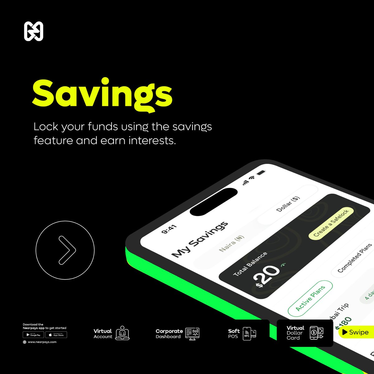 nearpays's tweet photo. There is so much you can do with the Nearpays app. Which of these is your fave? Let us know in the comments.

#nearpays #fintech #mobilebanking #smoothtransactions https://t.co/AnZSEiCDIO