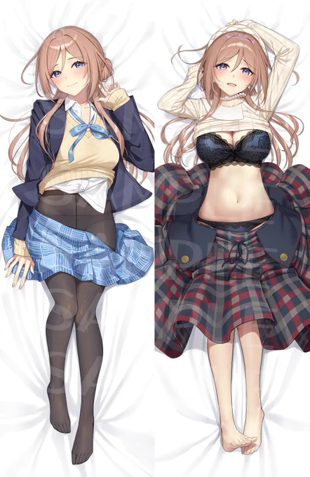 冬コミで頒布予定の姫崎莉波抱き枕カバーの通販分の予約受付が開始されました!通販限定で下着のキャストオフverもあるのでよろしくお願いします～! 
