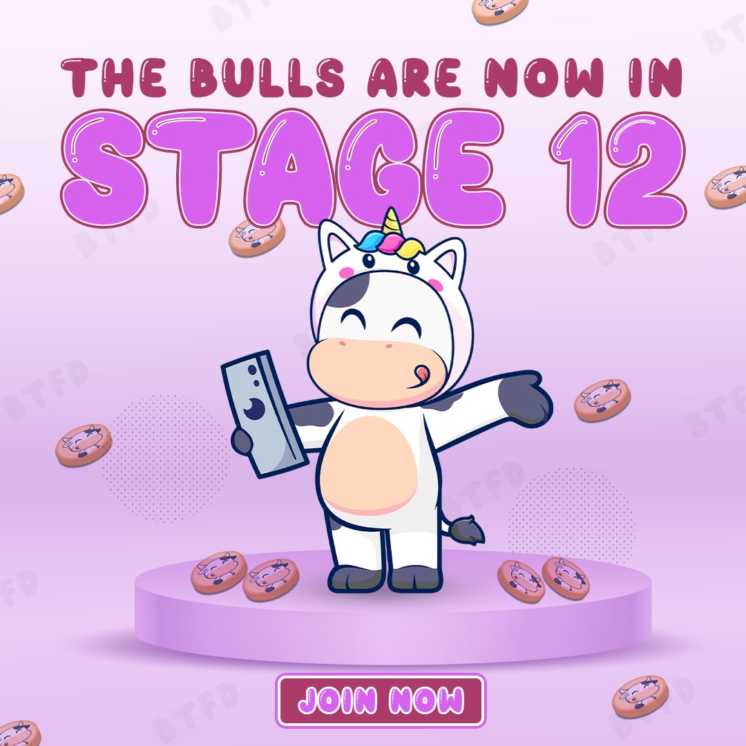 BTFD_COIN's tweet photo. 🔥 The bulls have CHARGED into Stage 12! 🚀 With every stage, $BTFD is getting stronger, and the window to join early is closing fast! 
Don’t let this opportunity slip—grab your spot before it’s gone! 💰

Buy Today - https://t.co/Wh24dm2uCe

#BTFD #memecoin #LFG #TheBullsHerd #JoinTheMadness