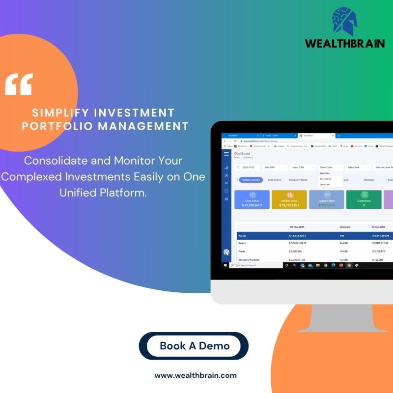 WealthBrain_'s tweet photo. Take control of your portfolio like never before. Book a demo today and experience seamless investment management!
✔️ Consolidate all your investments in one place
 ✔️ Monitor performance with ease
 ✔️ Gain actionable insights for smarter decision-making. 
https://t.co/HmXbVWydd3 https://t.co/Dbw7CnTu7H