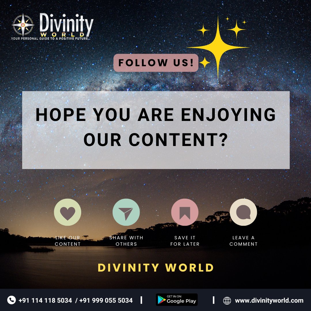 _DivinityWorld's tweet image. What are the Effects of Raj Yoga in a Kundli? (2/2)

For Consultation, Visit Website: divinityworld.com⁠ Or, Call Us: +91 9990555034 / +9111141185034

#divinityworld #astrology #vedicastrology #Horoscope #zodiac #rajyoga #kundali #astroloji #ZodiacSigns