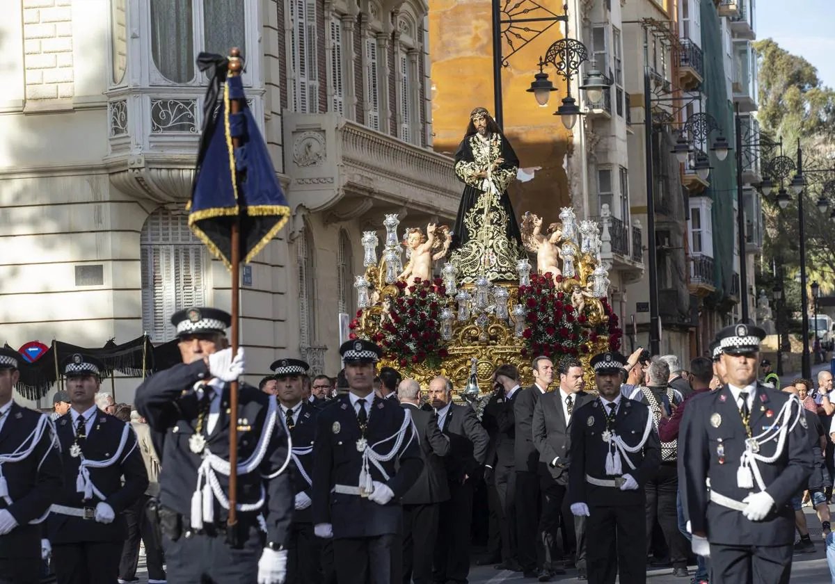 El Cristo de la Divina Misericordia se convierte en la quinta cofradía de Pasión de Cartagena