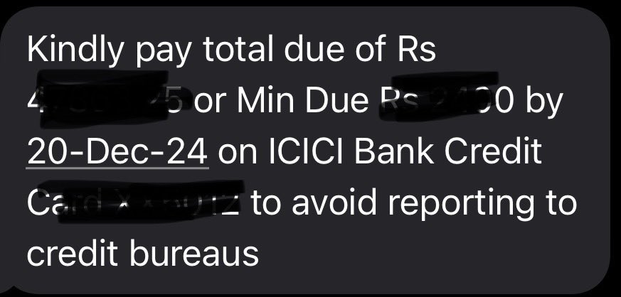 ramramn's tweet photo. Though I have never missed a single payment in years , @ICICIBank @ICICIBank_Care sends out threatening messages ! #CustomerExperience https://t.co/Ix7FlFv8iP