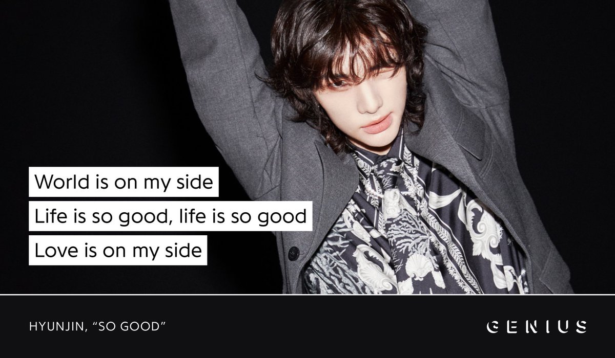 What is life? It’s “So Good” but only when you have #HYUNJIN of Stray Kids (<a href="/Stray_Kids/">Stray Kids</a>) with you! The member has released his solo song as part of 合 (HOP)! Check out the lyrics to the track on Genius now!

#Hyunjin_SoGood #황현진 #SKZHOP_HIPTAPE 

🔗 genius.com/Hyunjin-so-goo…