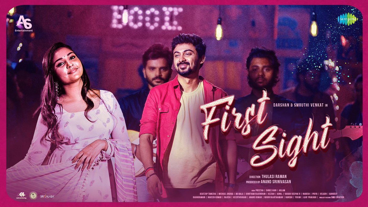 Trendswoodcom's tweet image. #FirstSight Music Video is Out Now ♥️ 
A Youthful Peppy Song

youtu.be/8D5mgmc087M

Music : Beatzup Tamizha 
Vocals: Adithya RK, Maanasi G Kannan
Cast : Darshan &amp;amp; Smruthi Venkat