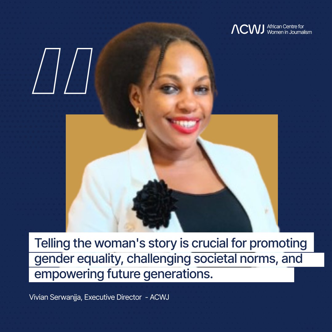 africancwj's tweet photo. Women's stories hold the power to challenge stereotypes, rewrite history, and inspire change. As @VivianSerwanjja , our ED, reminds us.

Read the full article here: https://t.co/ll1uMTDgGP

#ACWJ https://t.co/gOocaHJgii