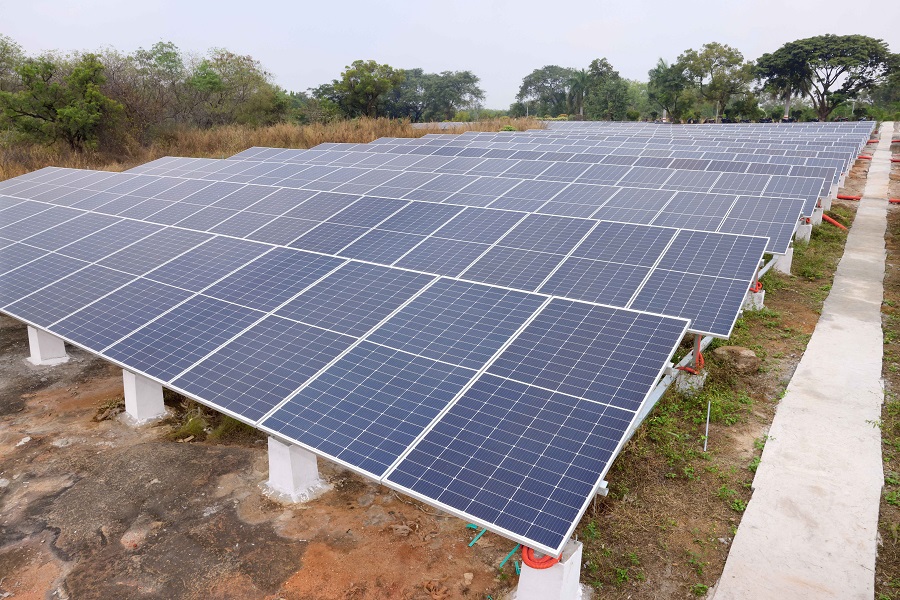 AvghniSolar's tweet photo. ���� Achieving New Heights in Solar Energy! 🌞  

We’re excited to share the successful commissioning of a 500KWp Grid-Integrated Solar PV Power Plant for ECIL Hyderabad, by Avghni Solar! This incredible milestone was marked by the inauguration on 7th December 2024 by ECIL's C&amp;MD. https://t.co/9XtydewC3s