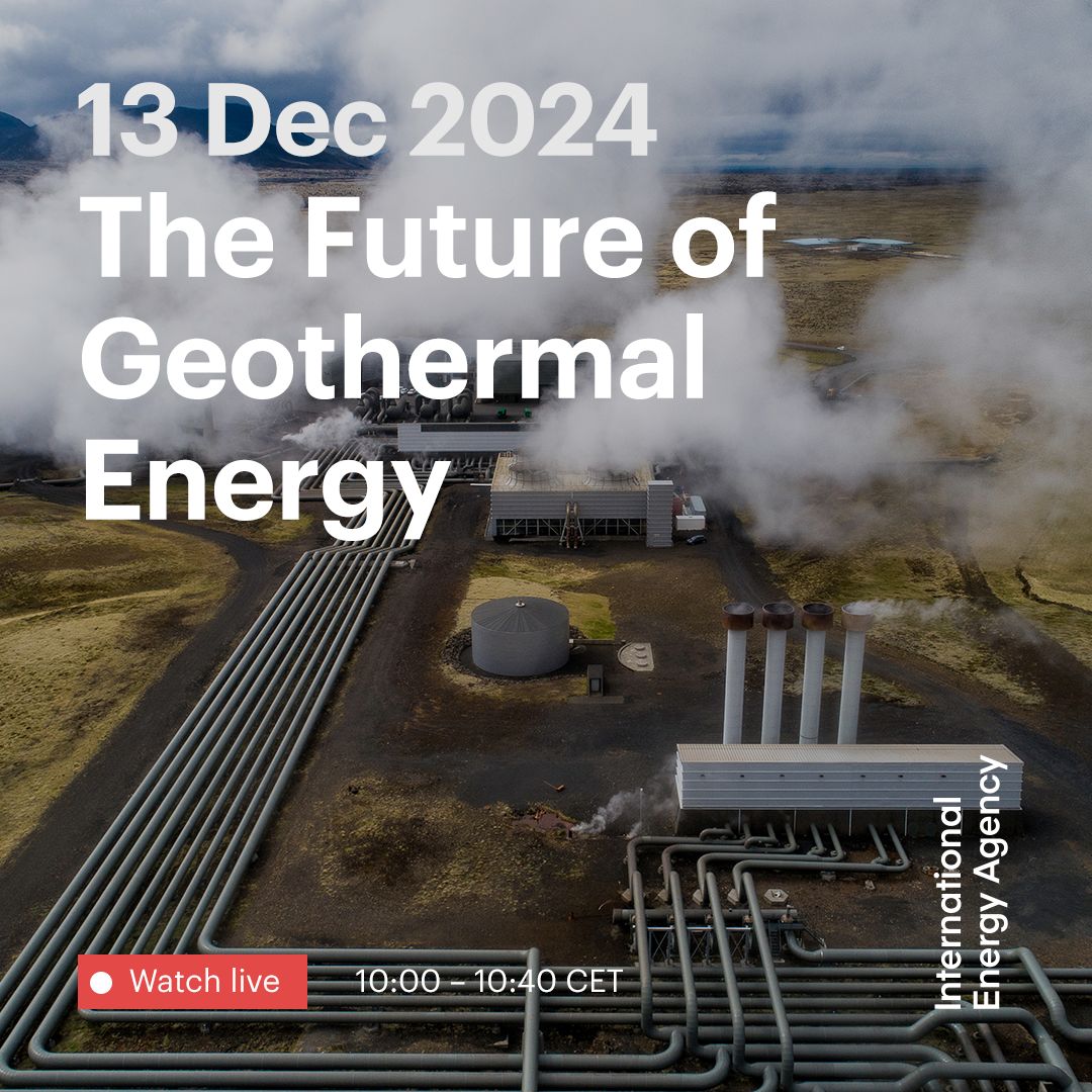 Fatih Birol (@fbirol) on Twitter photo <a href="/IEA/">International Energy Agency</a> To find out more about the future of geothermal energy, read <a href="/IEA/">International Energy Agency</a>'s full special report online ➡️ iea.li/49xgF6z
And join lead authors <a href="/heymibahar/">Heymi Bahar</a> & <a href="/WannerBrent/">Brent Wanner</a> and me for our livestreamed launch event today at 10am CET ➡️ iea.li/4fbraxn <a href="/IEA/">International Energy Agency</a> To find out more about the future of geothermal energy, read <a href="/IEA/">International Energy Agency</a>'s full special report online ➡️ iea.li/49xgF6z
And join lead authors <a href="/heymibahar/">Heymi Bahar</a> & <a href="/WannerBrent/">Brent Wanner</a> and me for our livestreamed launch event today at 10am CET ➡️ iea.li/4fbraxn