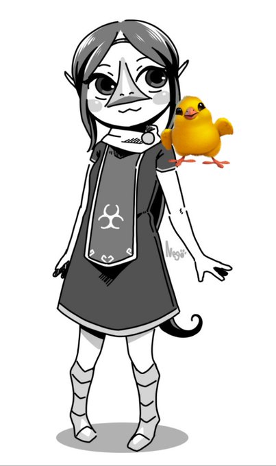 昨日練習で描いたメドリ
デフォルメの塩梅を悩んでる 