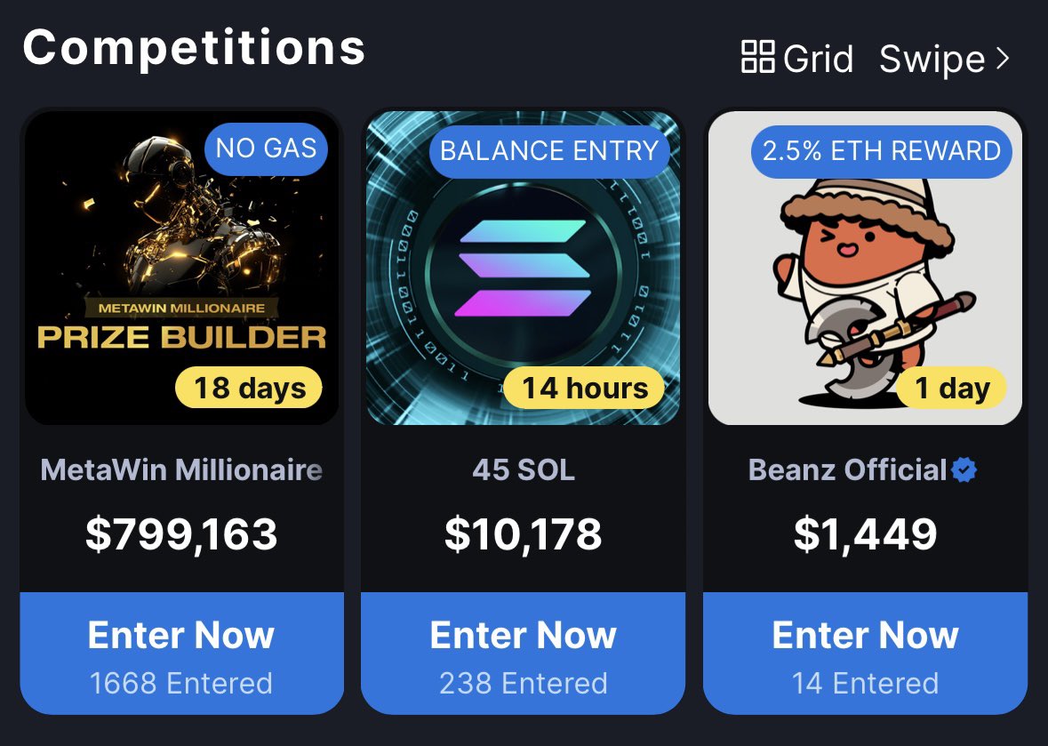 MetaWin's tweet photo. 14 hours until 1 lucky MetaWinner is on the receiving end of 45 $SOL 💰

Will it be you? https://t.co/vNZxFw5SxT