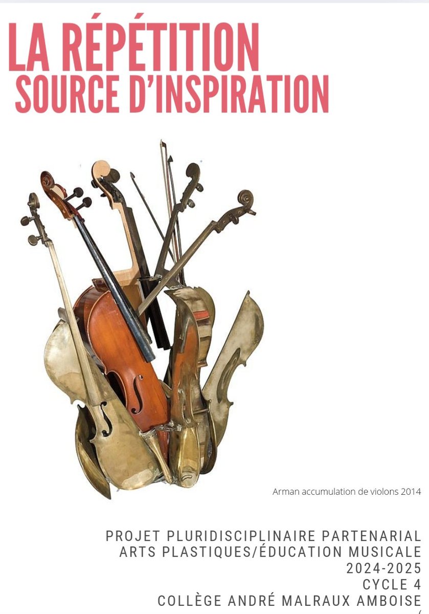 LevisteDelphine's tweet photo. Collège A.Malraux Amboise. 
Work in progress.
Les 4ème s´emparent avec enthousiasme de la nouvelle séquence "la répétition comme source d´inspiration".
Projet pluridisciplinaire arts plastiques/ éducation musicale en partenariat avec l´école de musique Paul Gaudet.
🎨🎷...🎭! https://t.co/uA3HYtMVd1