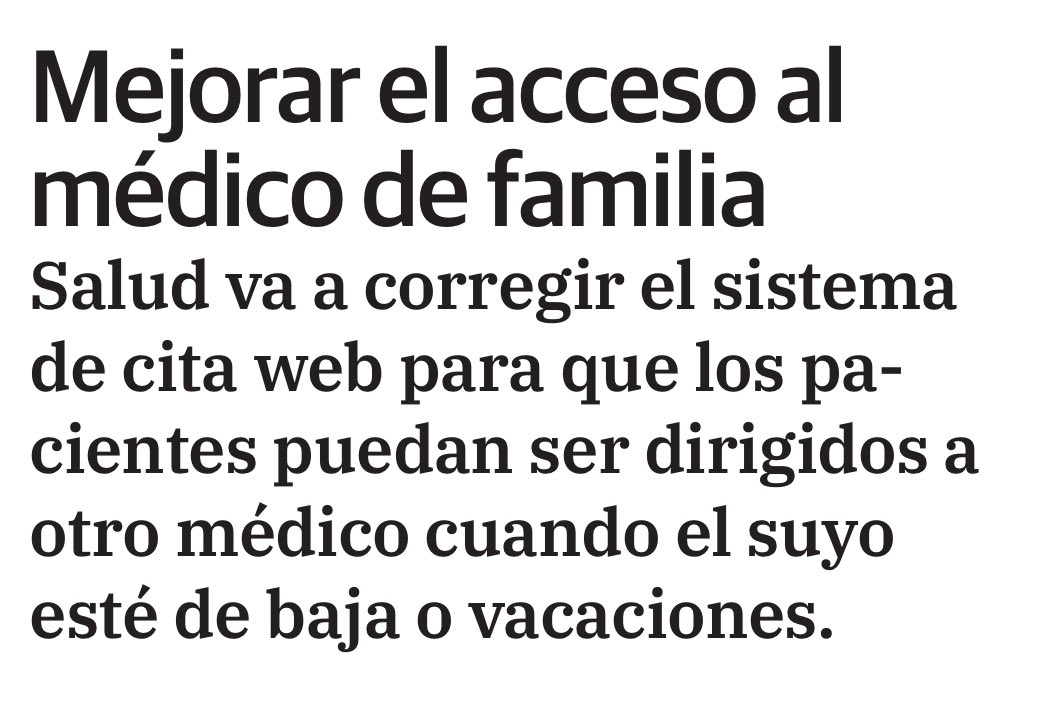 Traduzco : seguirán funcionando los centros de salud con la mitad de médicos pero favoreciendo las agendas chicle, la tinderización de la medicina (aquí y ahora) y en contra de la longitudinalidad. Vamos sin cambios, y publicitando que se va a mejorar. En picado #TxupitoAP