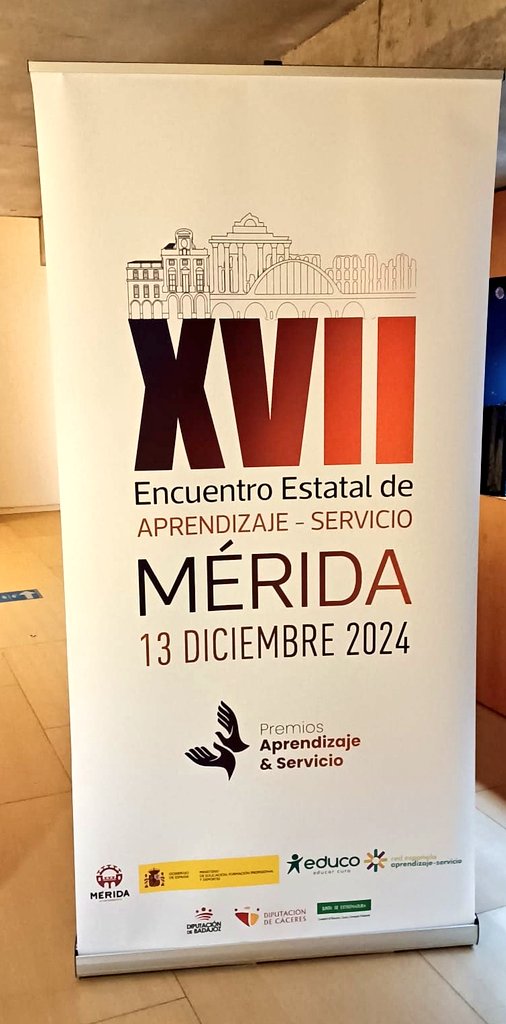 REDAPS (@redaps1) on Twitter photo Desde Mérida os damos la bienvenida al Encuentro Estatal anual de Aprendizaje-Servicio y a la X edición de los #PremiosApS2024. Mucho #ApS que celebrar y compartir. <a href="/ayto_merida/">Ayuntamiento de Mérida</a> <a href="/Educo_ONG/">Educo</a> <a href="/educaciongob/">Ministerio de Educación, FP y Deportes</a> <a href="/ApSExtremadura/">ApS Extremadura</a> Desde Mérida os damos la bienvenida al Encuentro Estatal anual de Aprendizaje-Servicio y a la X edición de los #PremiosApS2024. Mucho #ApS que celebrar y compartir. <a href="/ayto_merida/">Ayuntamiento de Mérida</a> <a href="/Educo_ONG/">Educo</a> <a href="/educaciongob/">Ministerio de Educación, FP y Deportes</a> <a href="/ApSExtremadura/">ApS Extremadura</a>