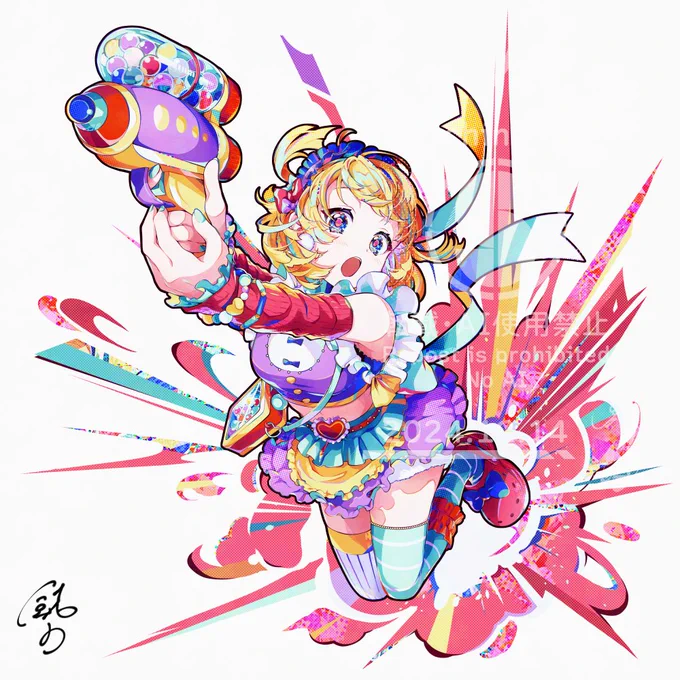 Bubble gum#イラスト 