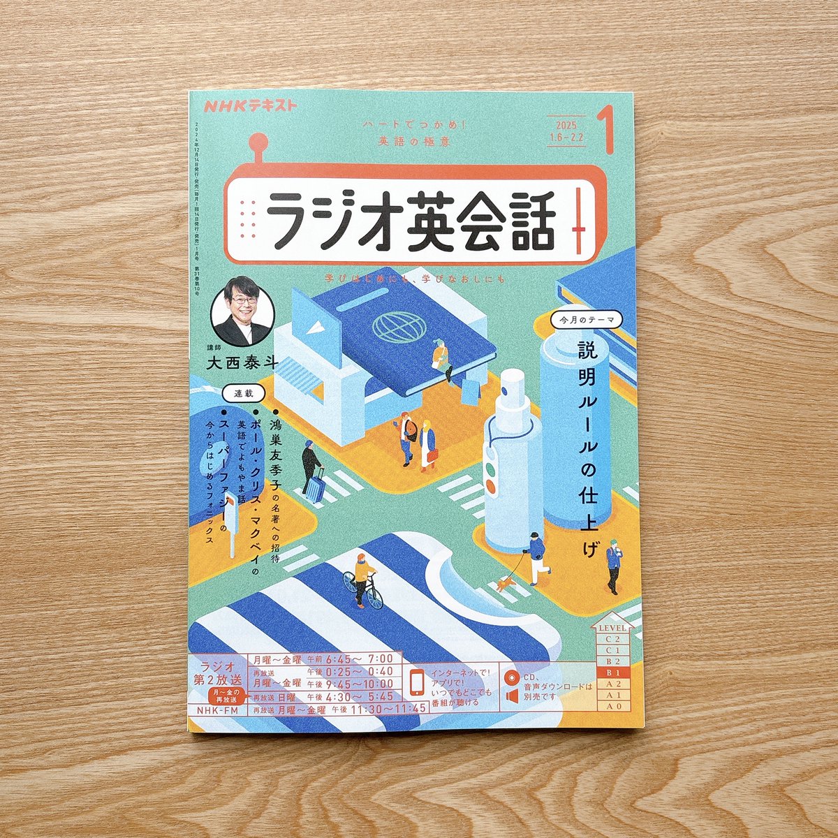 ラジオ英会話テキスト1月号は本日発売! 
1月の金曜レッスンはお気に入りカットばかりです✦°.• 