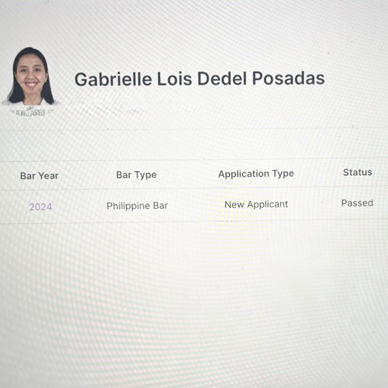 Thrilled to share that my eldest daughter, Gabrielle Lois D. Posadas, passed the 2024 Bar Exams today, December 13, 2024.  Couldn’t be prouder of Atty. Gabbie!