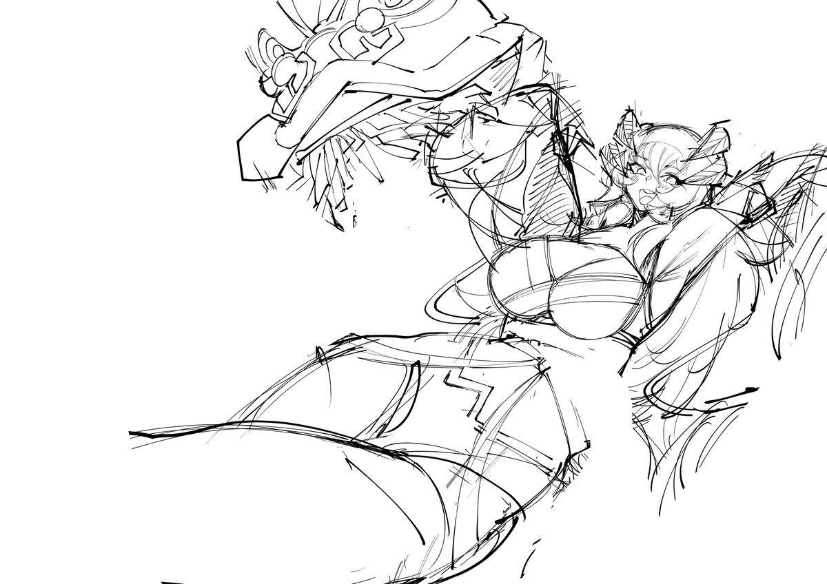 龍年贺图草稿+勾线