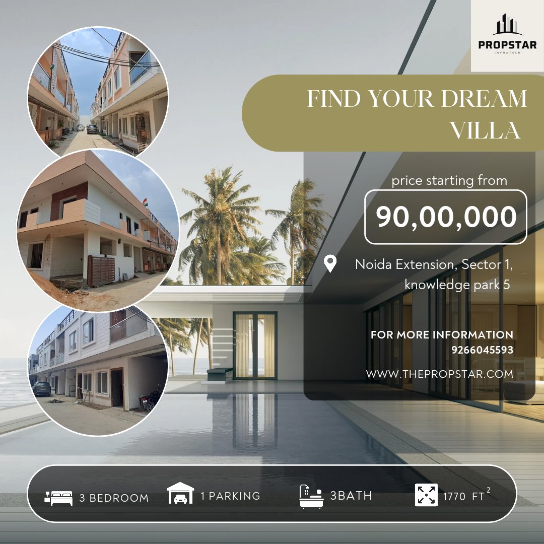 propstar641328's tweet photo. #LuxuryVilla #RealEstate #VillaForSale #DreamHome #HomeHunt #LuxuryLiving #NoidaExtension #ModernHomes #PropertyForSale #DreamVilla #VillasInNoida #InvestmentOpportunity #HomeBuyers #PremiumHomes #PropstarInfratech #ElegantLiving #HouseGoals #ExclusiveVilla #ViralPost2024 https://t.co/0sc0UkNQCl