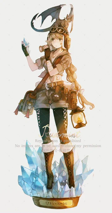 今まで描いたフィギュア風オリジナルキャラクター#oc 