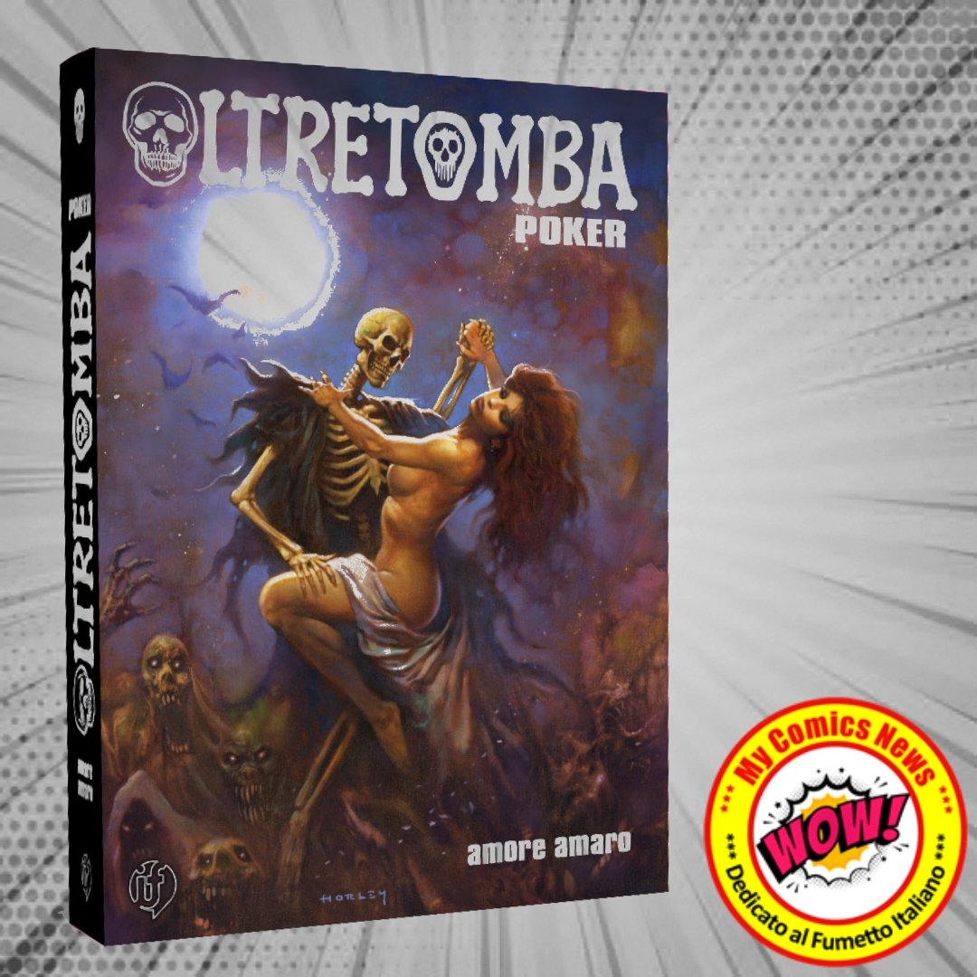 #InEdicolaOggi 
'OLTRETOMBA POKER' 3, dal titolo "Amore Amaro" – Un viaggio tra vita, amore e morte: il volume esplora il mistero e la passione in chiave gotica. Una celebrazione dell'immaginazione, ideale per gli amanti del mistero e della bellezza senza tempo.