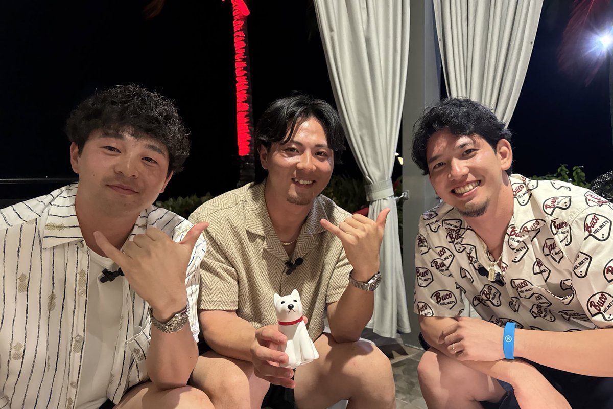 ハワイではこちらのメンバーでディナー対談も🍽️🌺 先輩も後輩も