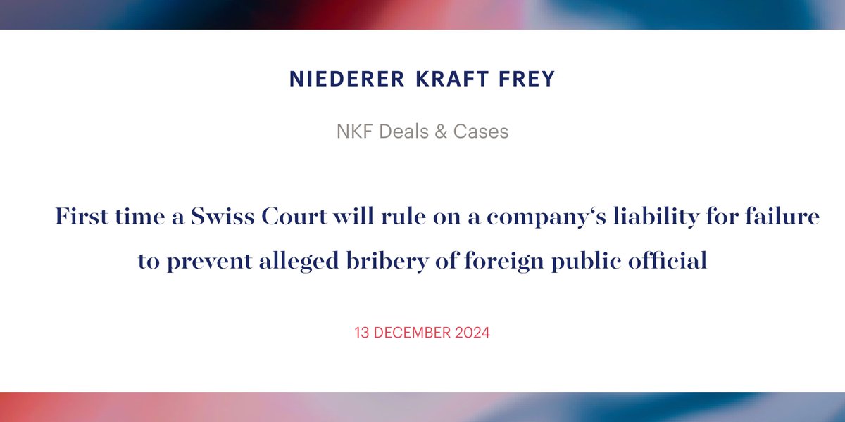 Niederer Kraft Frey tweet media
