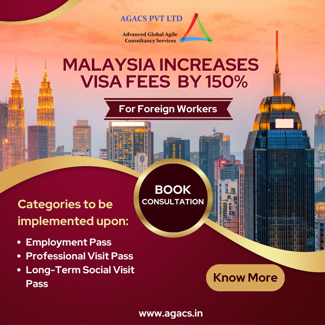 AgacsPvtLtd's tweet photo. Malaysia increases visa fee by 150%:

Read more: https://t.co/hoUVnCUkmb

#Agacs #agacspvtltd #malaysia #malaysiavisa #malaysiavisaconsultant #malaysiavisafee #malaysiaimmigration #malaysiaimmigrationdepartment #malaysiatrulyasia #malaysiawork #malaysiaworkpermit https://t.co/PBFnXAF6lv