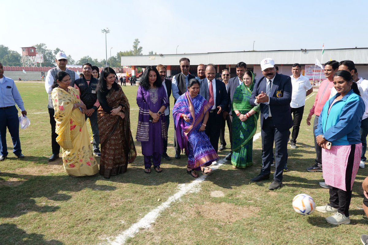 Inaugural Ceremony of West Zone Inter University Women Tournament 2024-25. Organized by Vardhman Mahaveer Open University, Kota in the association with AIU, New Delhi.