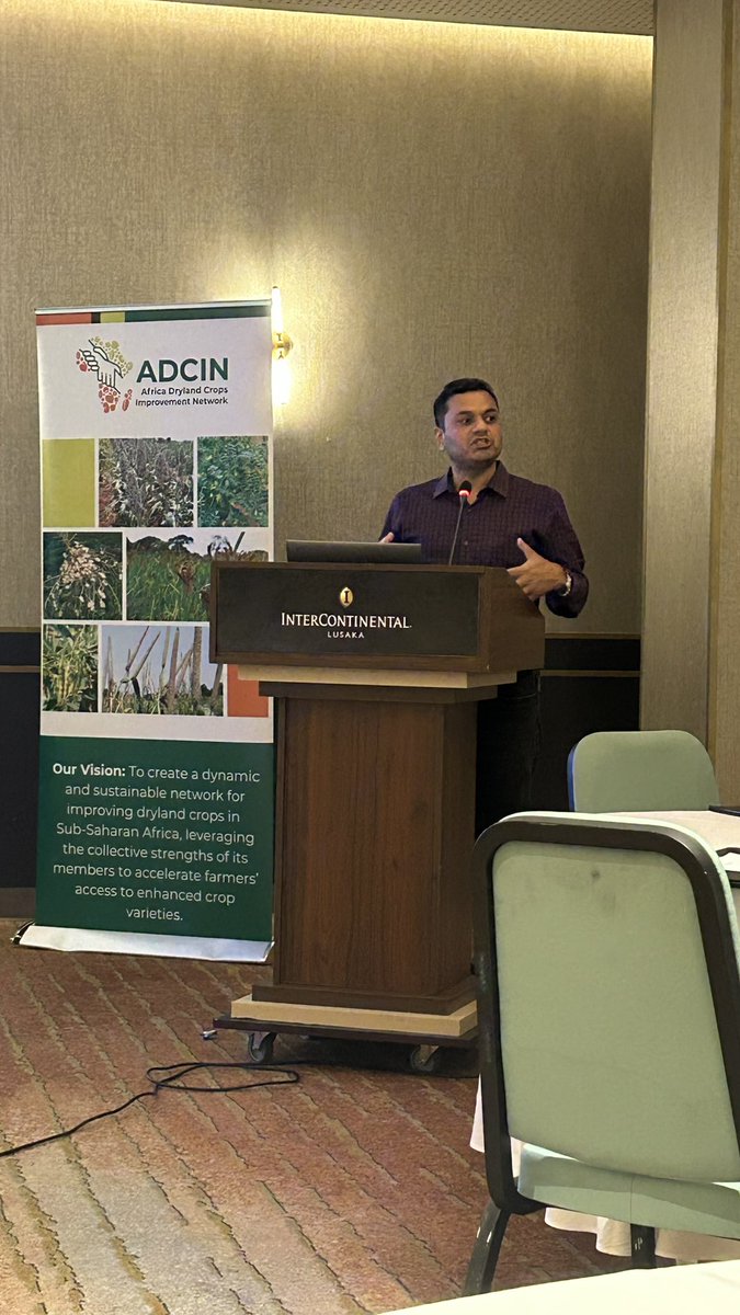 TwittingHarish's tweet photo. Last day of @The_ADCIN Breeding Pipeline Review and Planning Workshop at beautiful Lusaka, Zambia. @reach2arathore sharing importance of data quality to #ADCIN team. https://t.co/vqrTYAZPtu